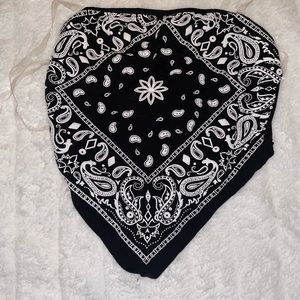 Paisley bandana tube top